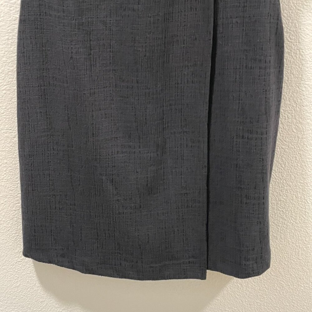 MADEWELL Surplice Dolman Short Sleeve V-Neck Woven Sheath Dress, Black - M - Picture 6 of 13